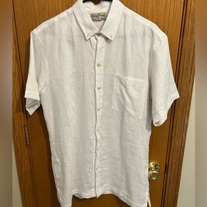 Kenny Flowers white linen button up. Size Large